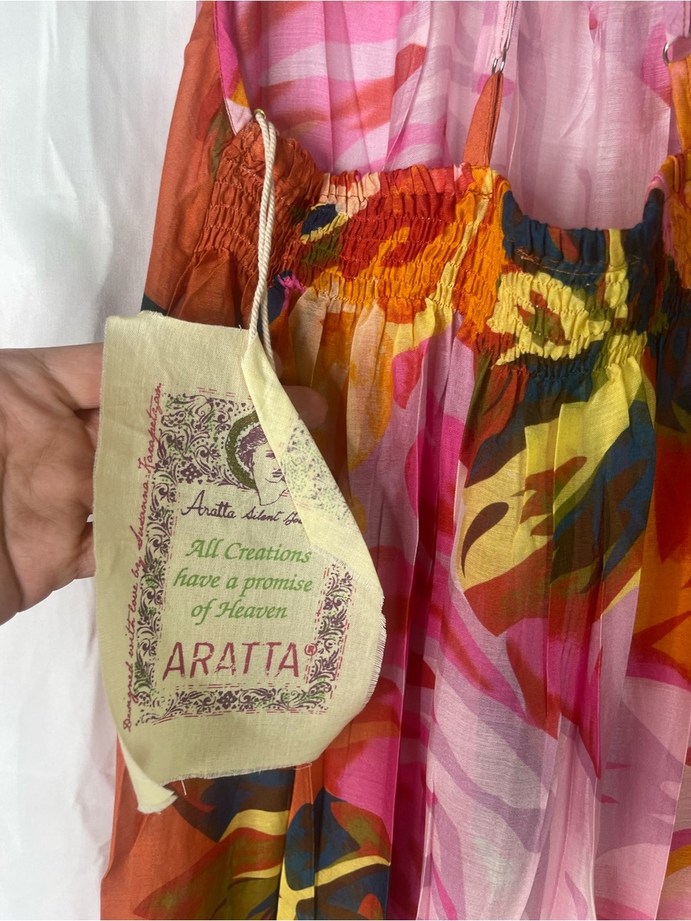 NWT Aratta🌹 Silent Journey Floral Rose Midi/MaxiDress | Sheer | Side Pockets - Picture 2 of 13